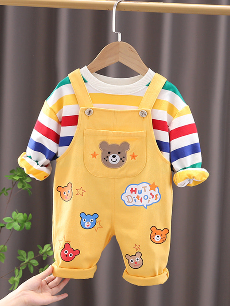 LittleCub – Plaid Shirt & Pants Set