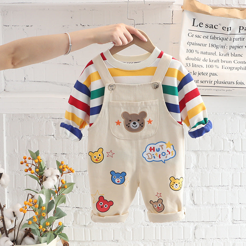 LittleCub – Plaid Shirt & Pants Set