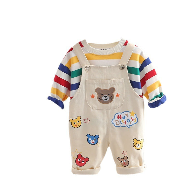 LittleCub – Plaid Shirt & Pants Set