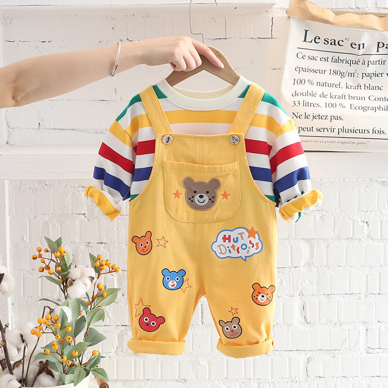 LittleCub – Plaid Shirt & Pants Set