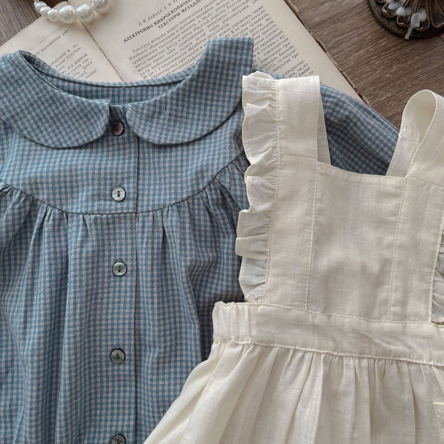 SweetPlaid – Baby Girl Baby Girl Romper & Skirt