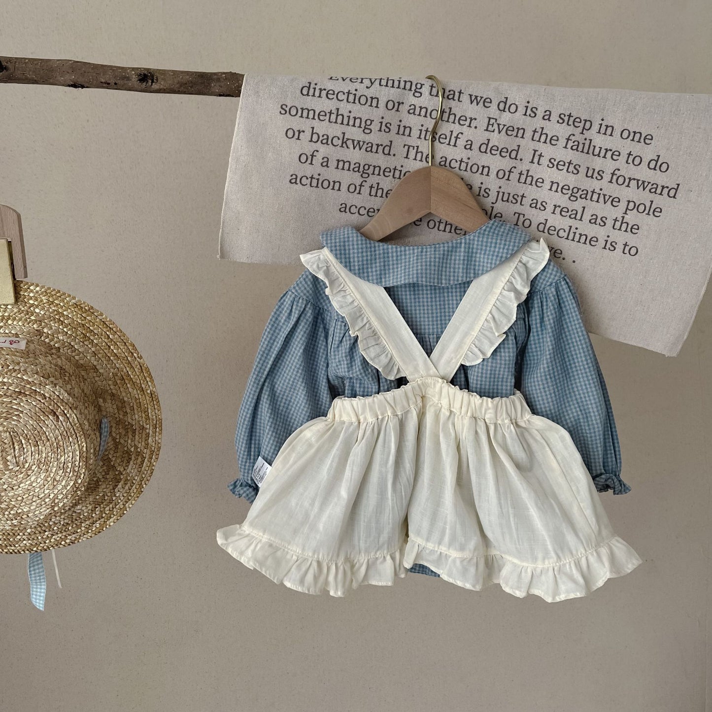 SweetPlaid – Baby Girl Baby Girl Romper & Skirt