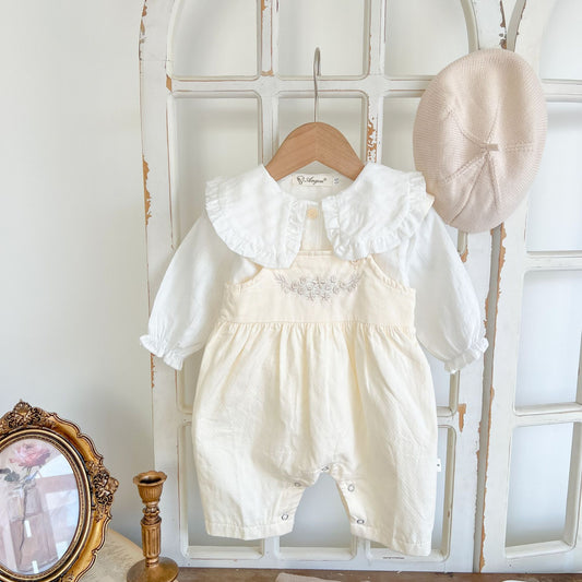 BlossomBelle – Baby Girl Suspender Romper