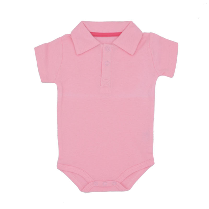 SnuggleCollar – Soft Cotton Lapel Baby Romper