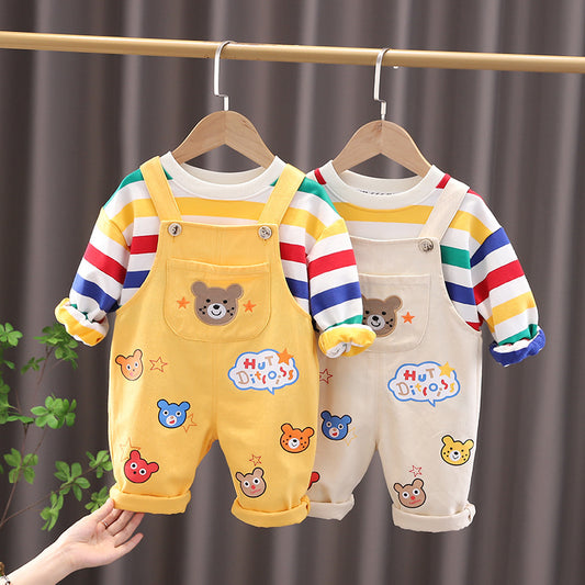 LittleCub – Plaid Shirt & Pants Set