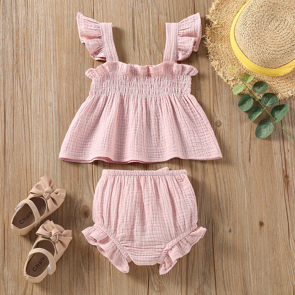 Girls' Sling Top & Shorts Set