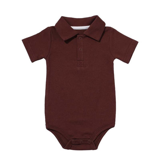 SnuggleCollar – Soft Cotton Lapel Baby Romper