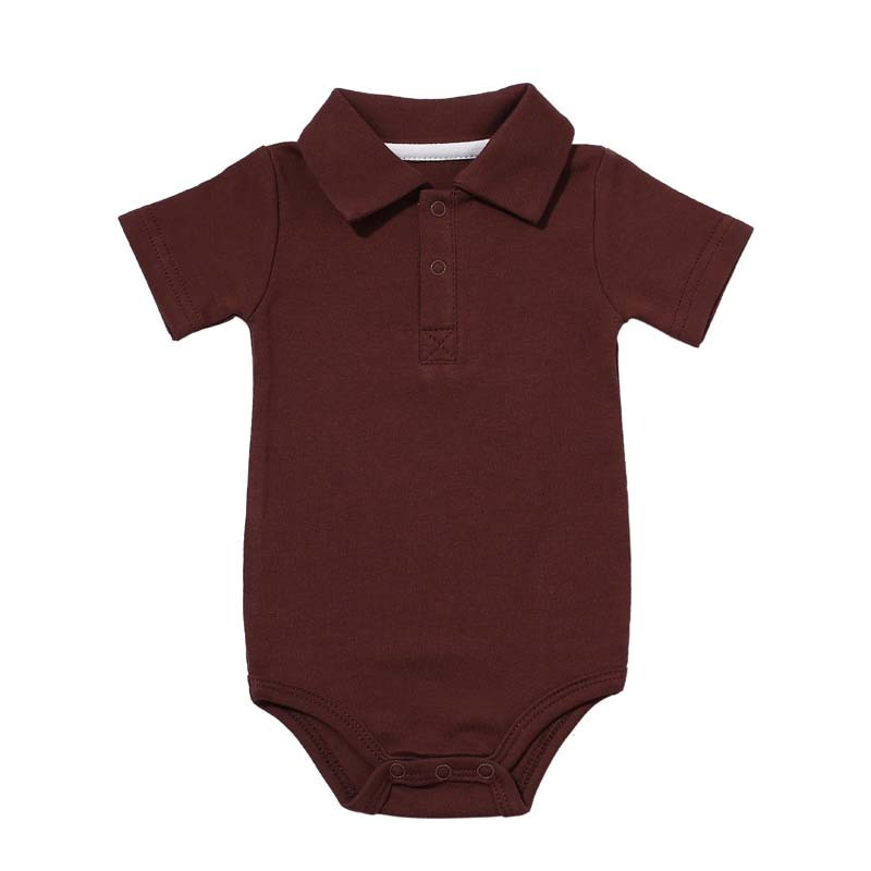 SnuggleCollar – Soft Cotton Lapel Baby Romper