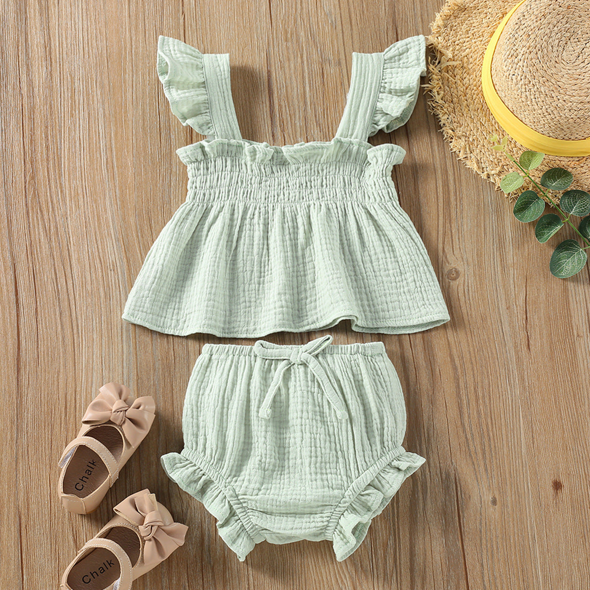 Girls' Sling Top & Shorts Set