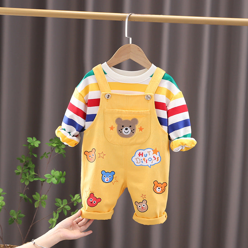 LittleCub – Plaid Shirt & Pants Set