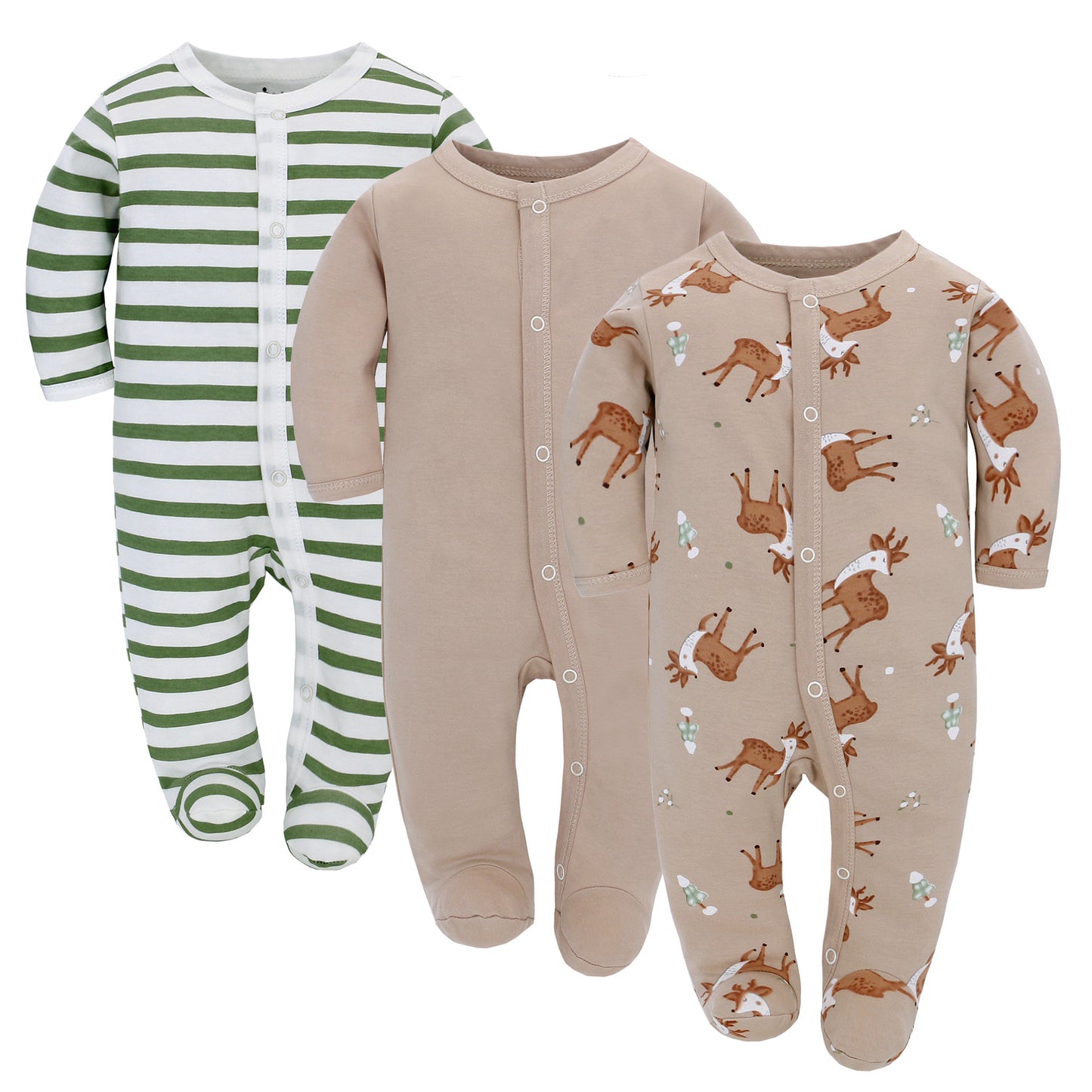 TinyHugs – 3-Piece Baby Jumpsuit Collection