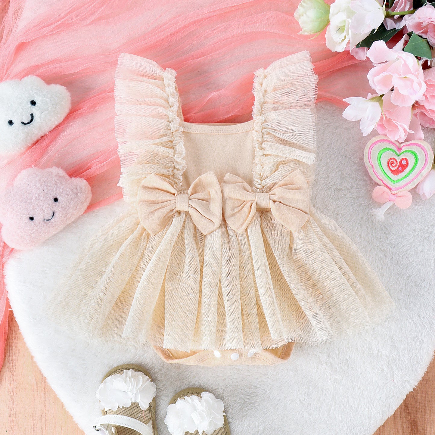 TwinkleTutu – Baby Princess Skirted Jumpsuit