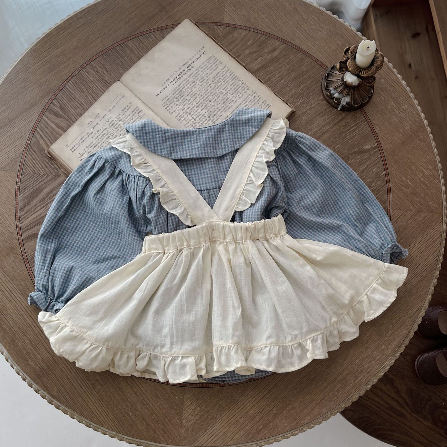 SweetPlaid – Baby Girl Baby Girl Romper & Skirt