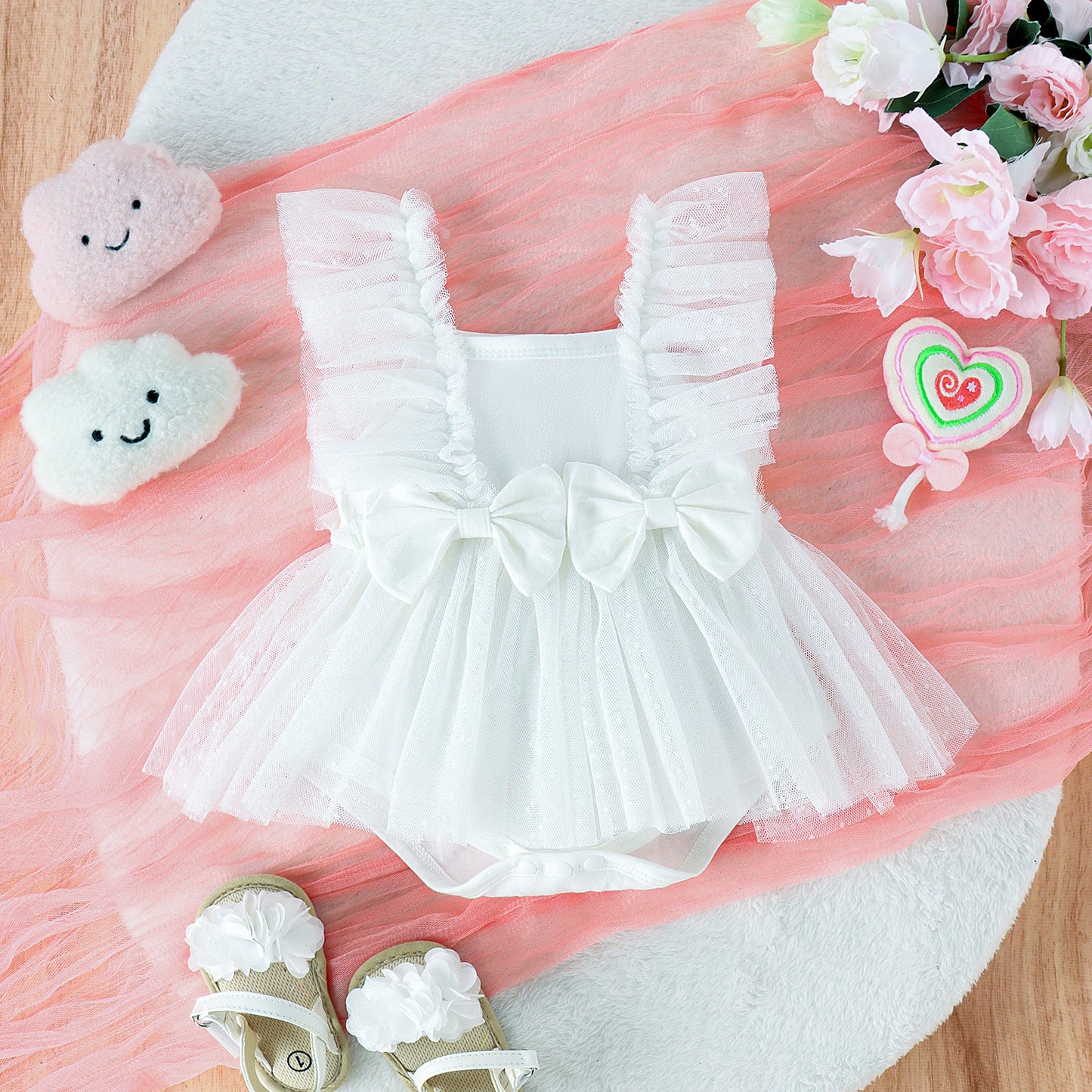 TwinkleTutu – Baby Princess Skirted Jumpsuit