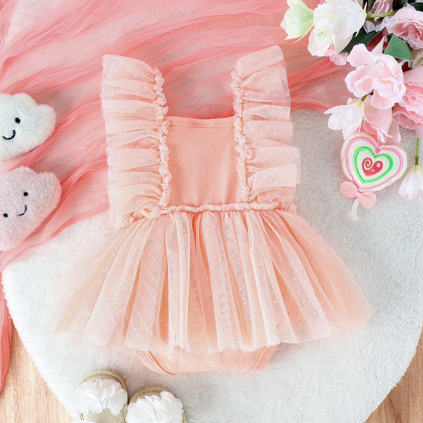 TwinkleTutu – Baby Princess Skirted Jumpsuit