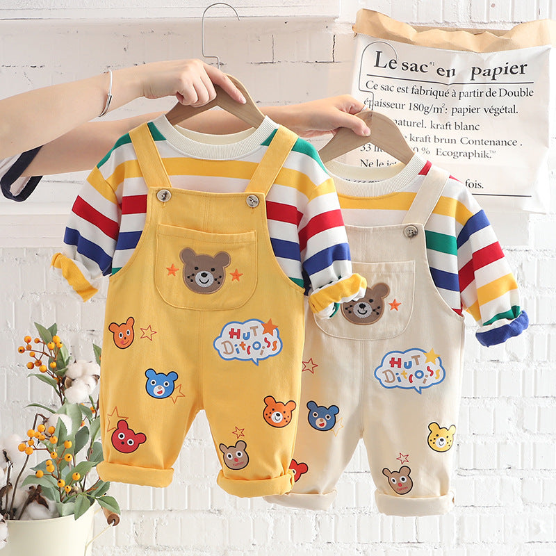 LittleCub – Plaid Shirt & Pants Set