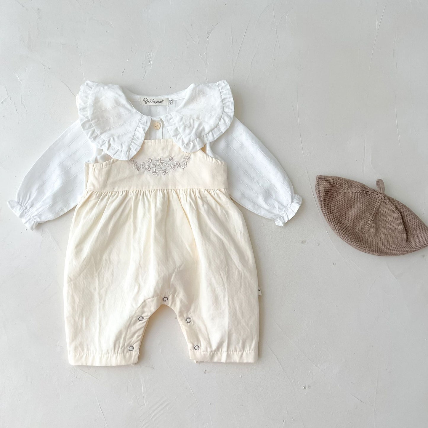 BlossomBelle – Baby Girl Suspender Romper