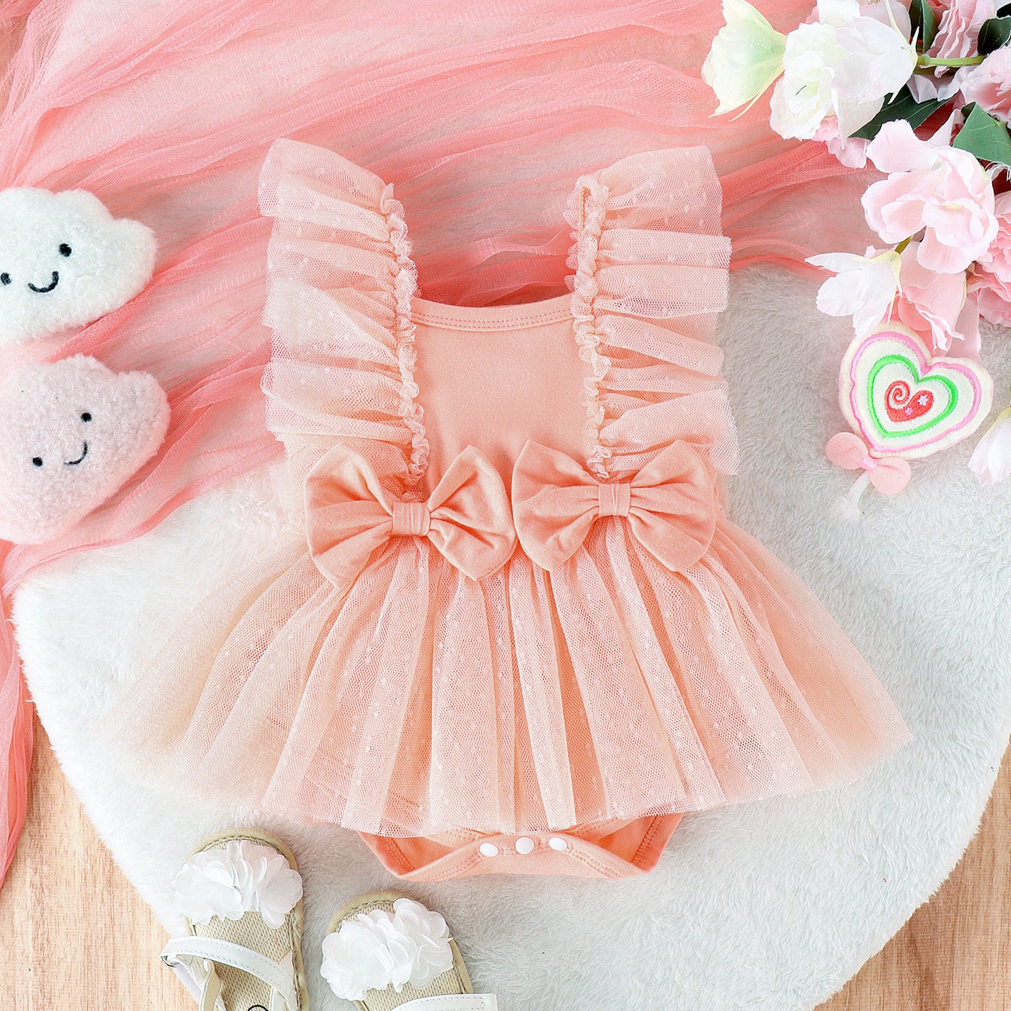 TwinkleTutu – Baby Princess Skirted Jumpsuit